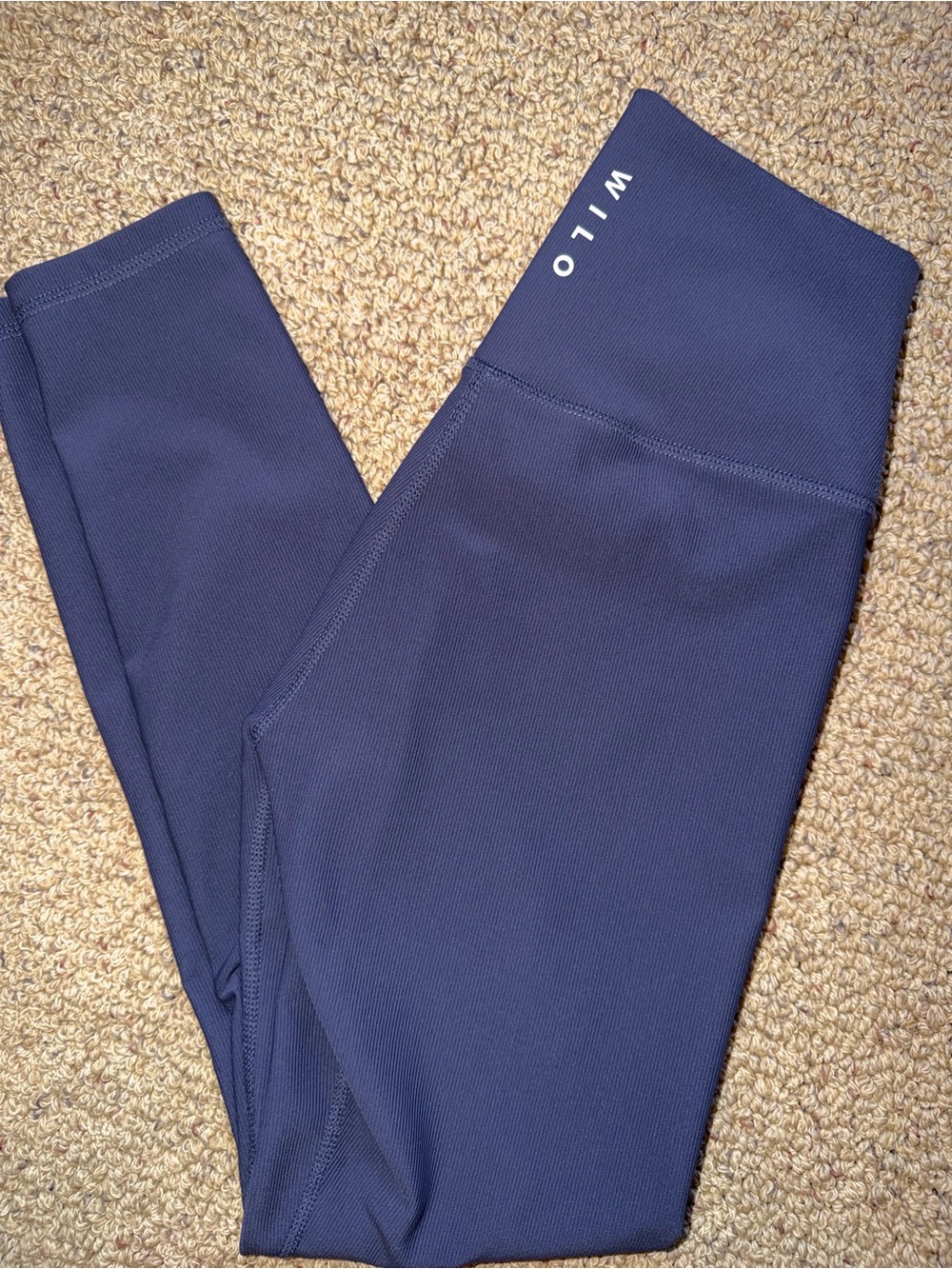 Wilo The Label Navy High Rise Leggings Blue Size Small